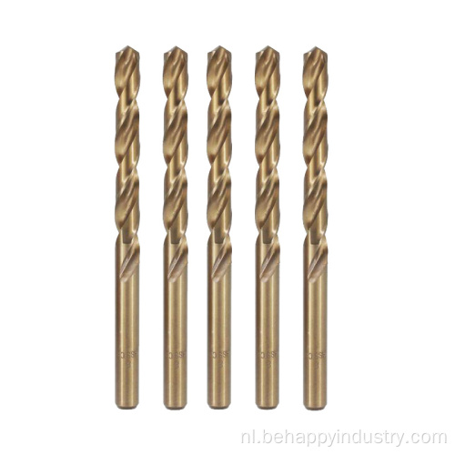 8 -stcs titanium gecoate HSS Twist Drill Bit Set